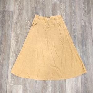 J. Crew vintage corduroy long tan skirt 6. *fits smaller
